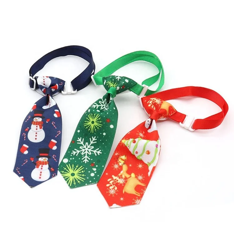 Latest Model Christmas Small Dog Collar Tie Scarf pet Necktie for Puppy Cat