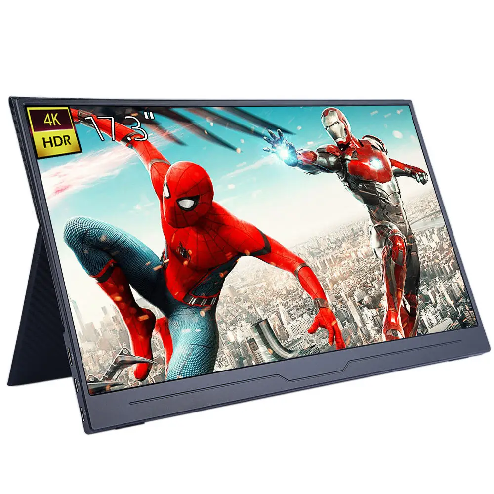 Самый продаваемый ультратонкий игровой монитор 17 3 дюйма 4k IPS WiFi type-C для телефона