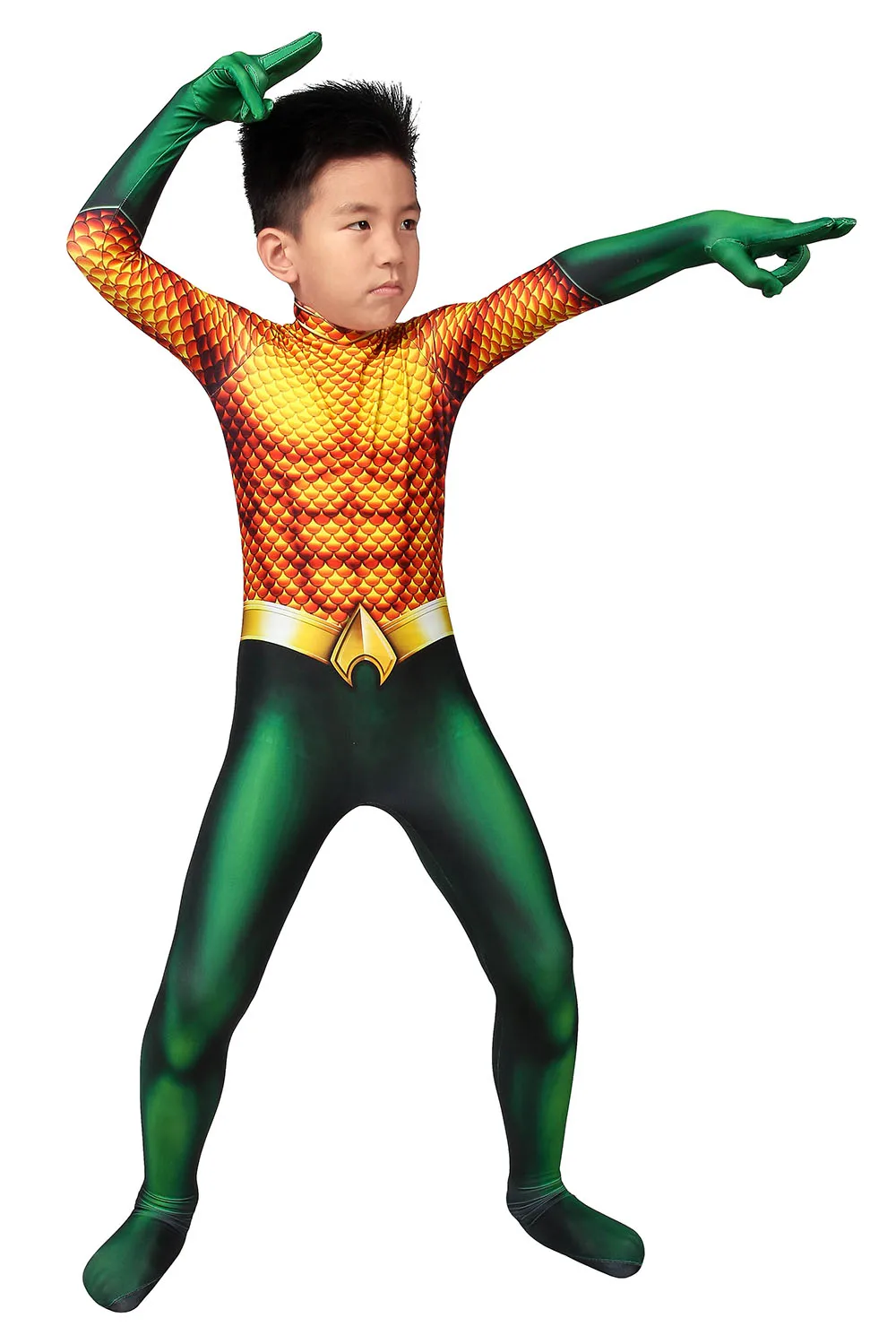 
Aquaman Arthur Curry Marvel Super Hero Kid Cosplay children Costume Set J19014CA 