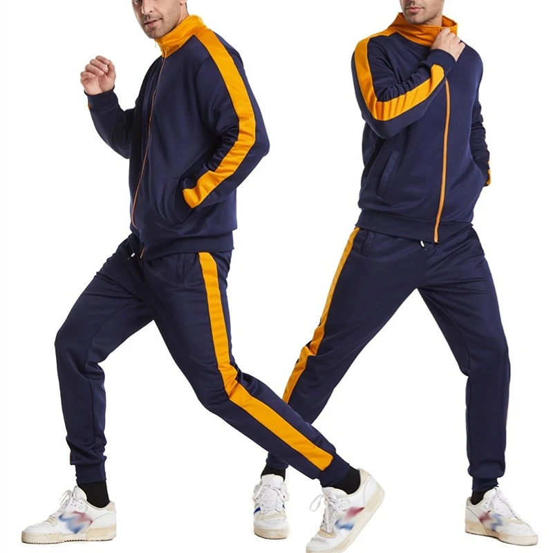 Custom Logo White Plain Jogger Sportswear Sets Unisex Blank Sweat Jogging Sweatsuit Men Track Suit Tracksuit For Men