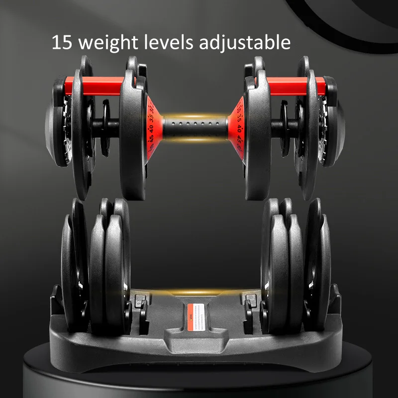 Custom Fitness Gym Workout Smart Adjustable Dumbbells Adjustable Weight Set 24kg Home Dumbbell Manufacturer