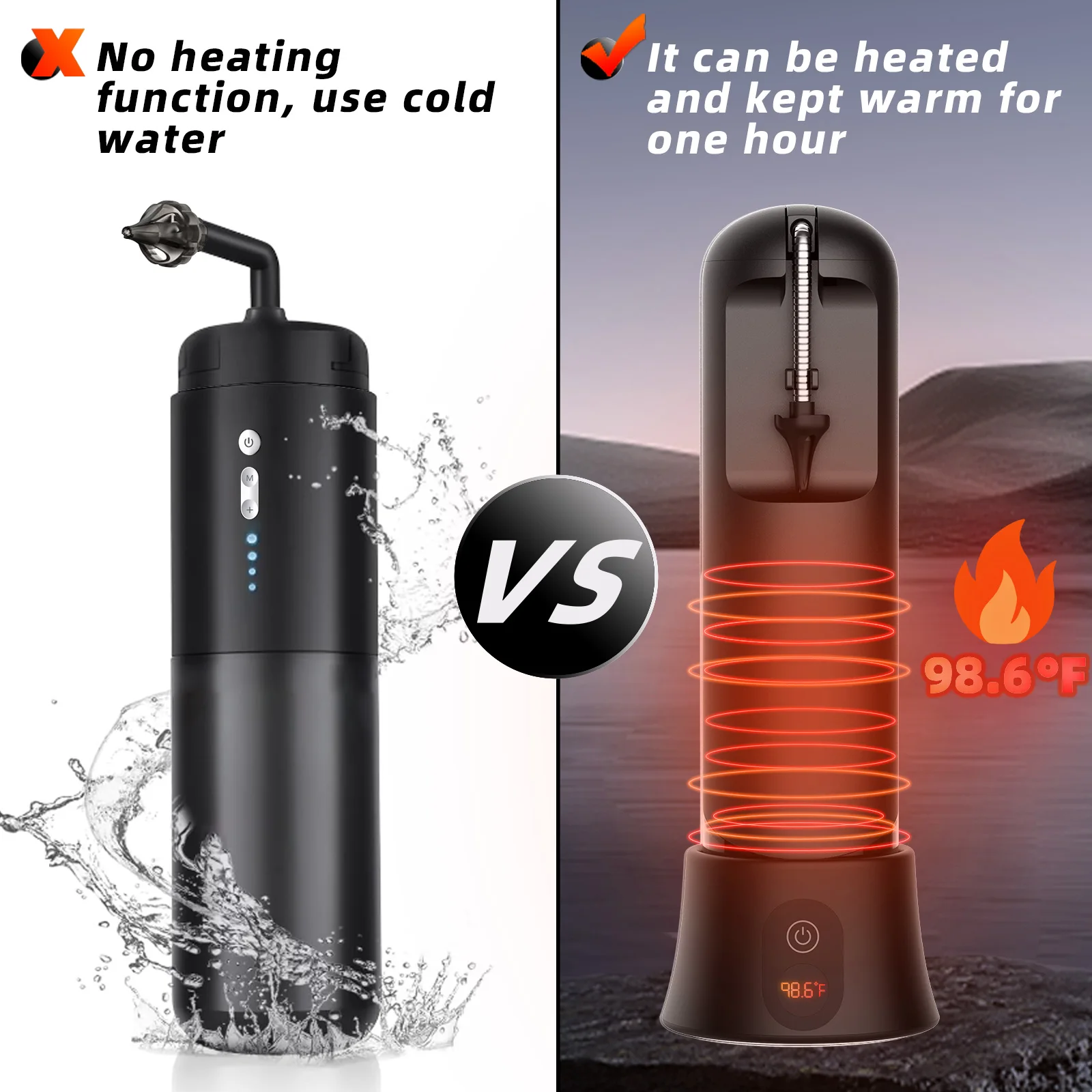 Heated Ipx7 Waterproof electric Ear Cleaner Medical Massaging triple jet stream 4 Working Modes Ear Wax Remover