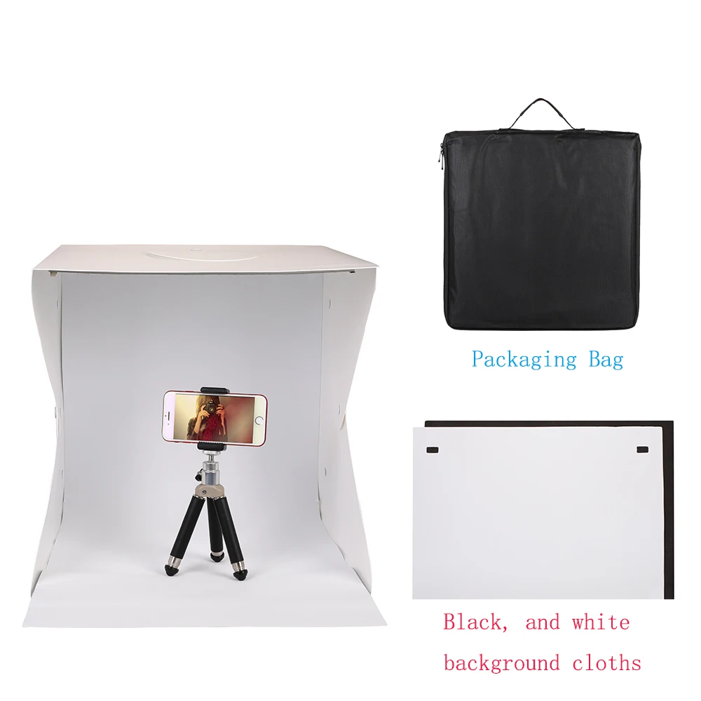 Factory Portable Mini Photograph USB LED Light Soft Box Tent Folding Photo Studio 40cm for Camera Photography