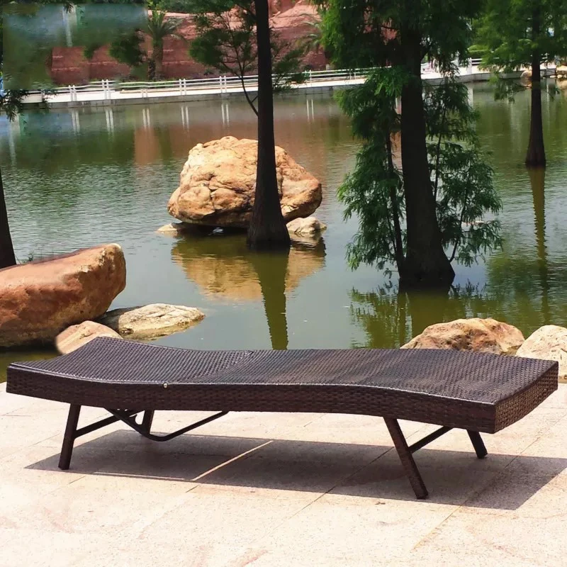 Outdoor Garden Patio Daybed Rattan Wicker Sun Lounger Chaise Lounge