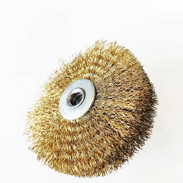 Круглая проволочная щетка из латуни для сверла полировального колеса 8 мм скамья с хвостовиком медная ОБЖИМНАЯ нержавеющей стали