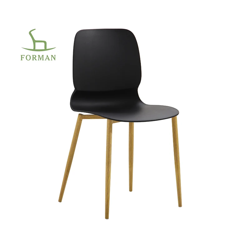 Forman Home Alibaba-Furniture Gold Metal Frame Plastic Dining Chair For Living Room Seating