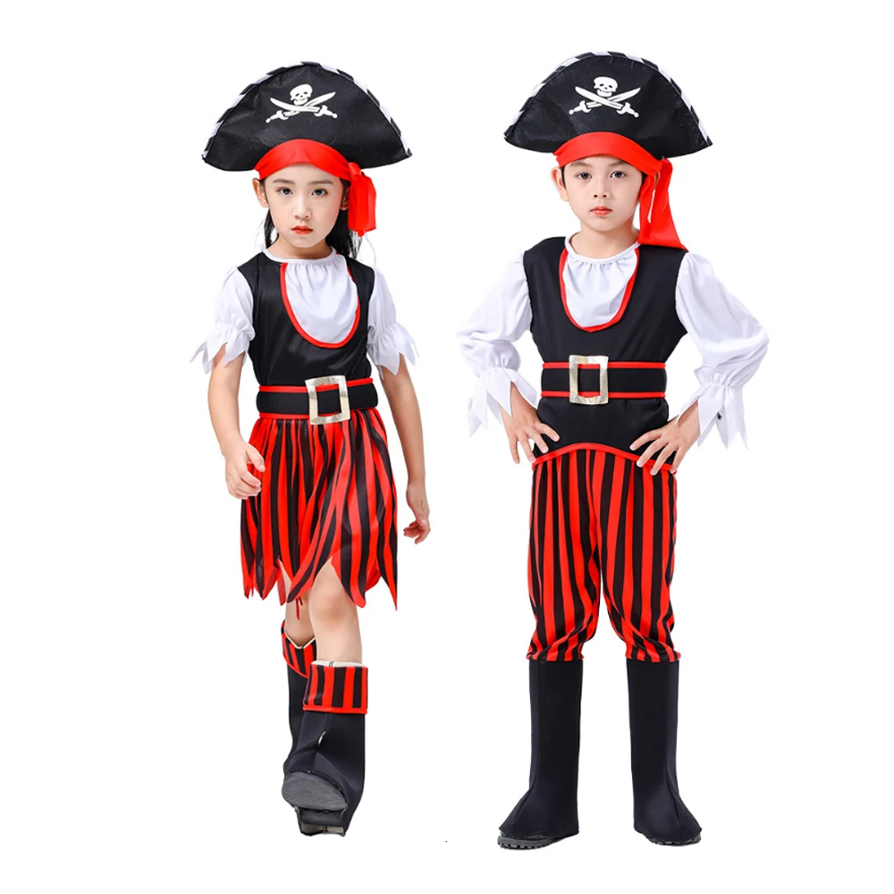 RTS Halloween Cosplay Pirate Costumes Boys Girls Pirate costumes Girls Pirate Dress Up for Kids