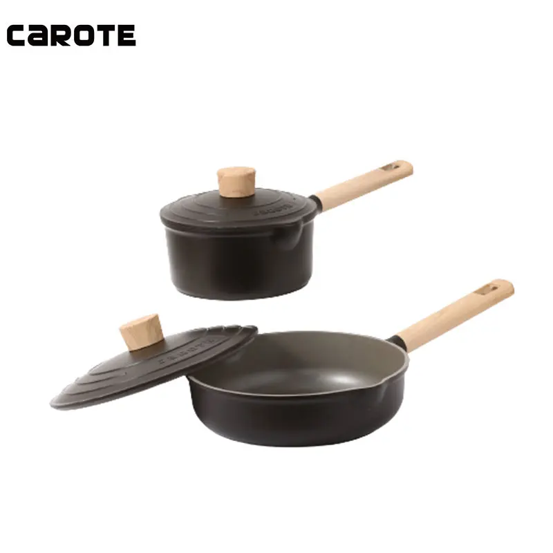 Carote lecreuset cookware sets pots and pans cooking nonstick forged aluminum cookware set