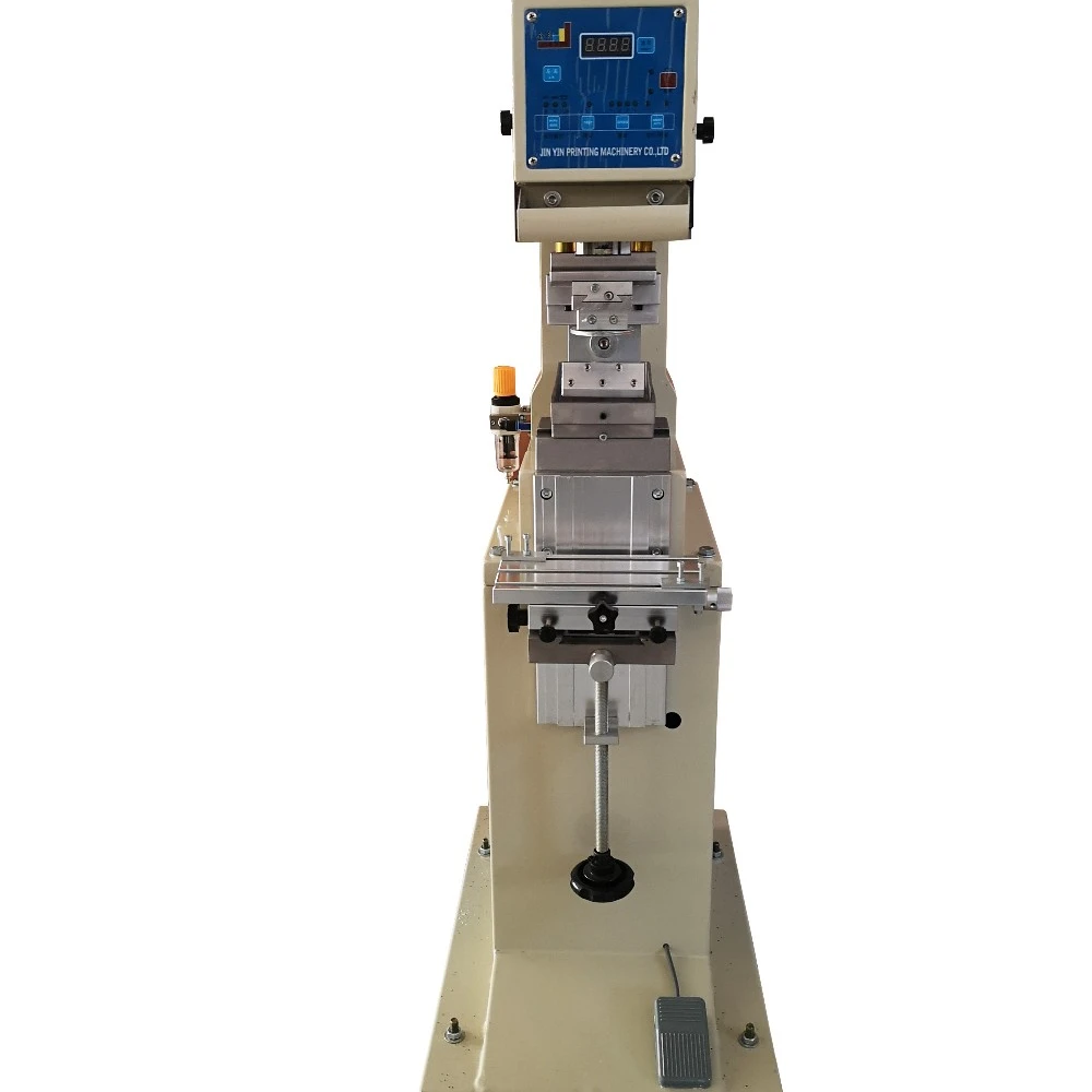easy operating manual single one color tampon printer cheap price semi automatic round PAD printing machine