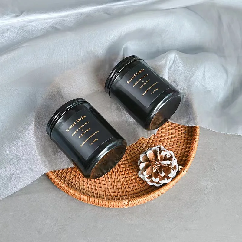 Wholesale Long Lasting Scents Best Soy Wax Scented Candle for Retail Custom Glass jar Logo Packing