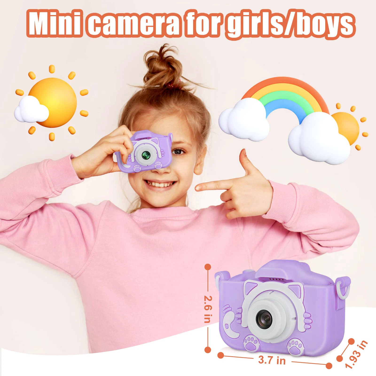 Kids Camera Gifts for 4-8 Year Old Kids Girls and Boy Explorative Toy