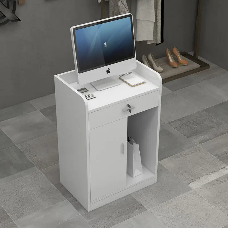 Small-scale Supermarket Store Coffee Shop Barber Shop Reception Counter Cash Desk