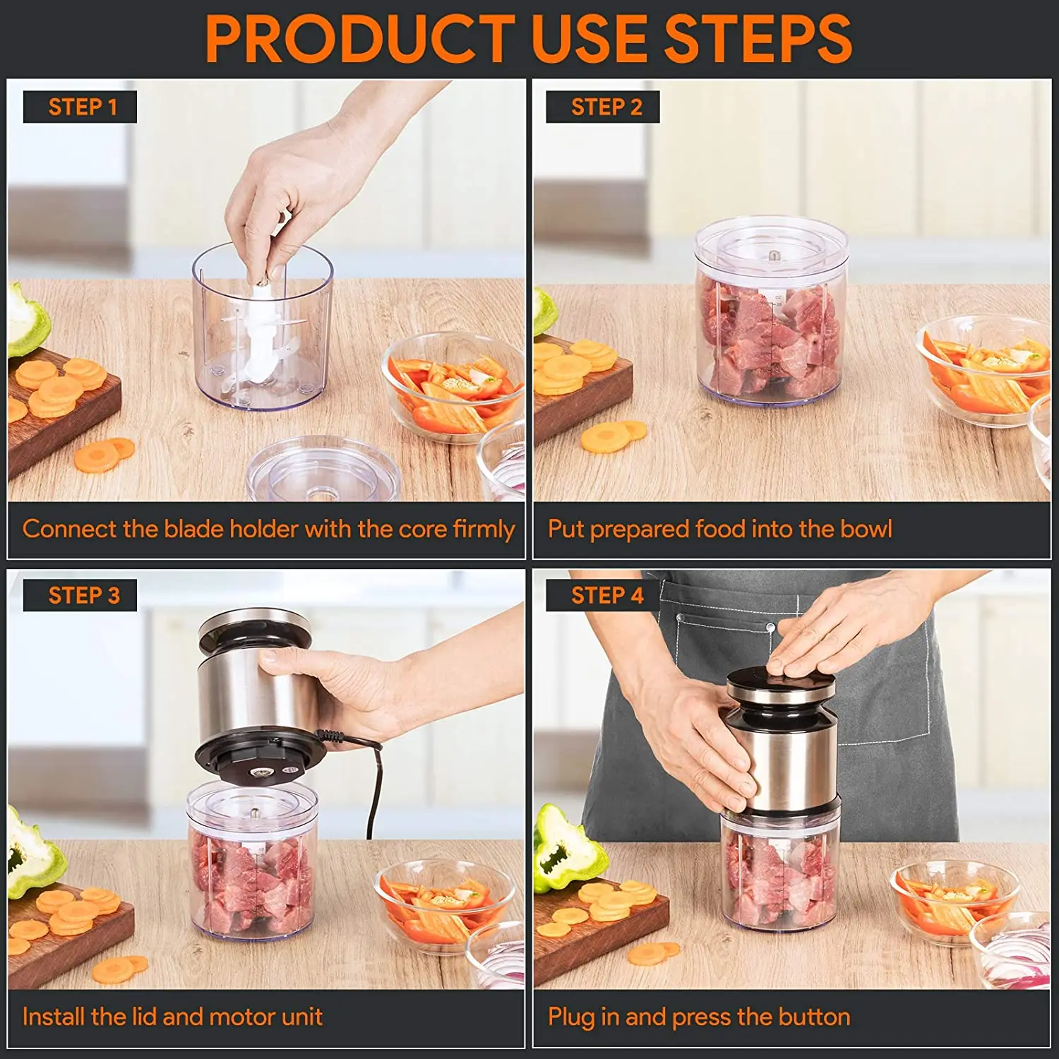 Kitchen Mini meat Grinder And Mixer Meat Grinders Slicers Food Processors Meat Grinder Machine