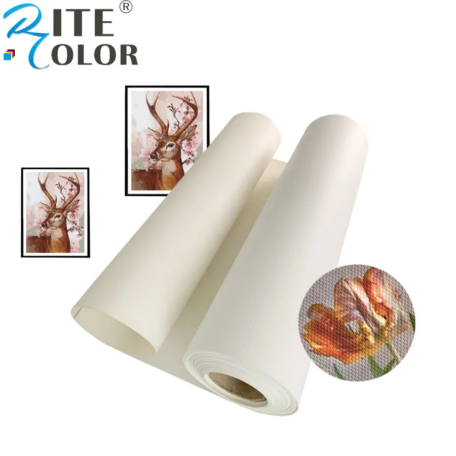 Cheap matte eco-solvent polyester inkjet custom printing canvas