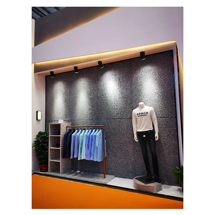 Factory Manufacturer Artificial Stone Non Slip Black Terrazzo Tile For Floor