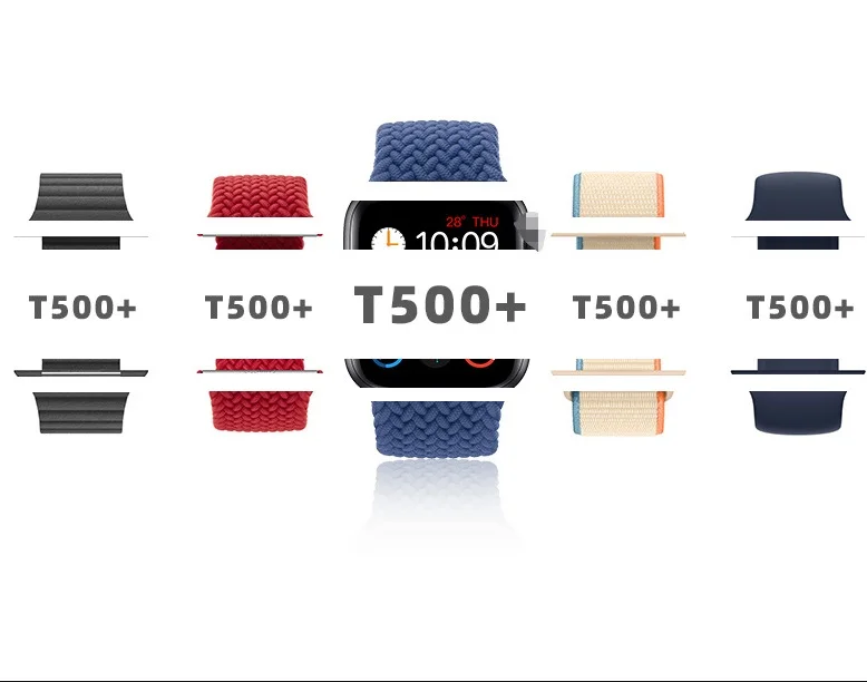 t500+ smartwatch Series 6  1.75 Inch Full Touch Fitness Smart Watch   Watch Bt Phone Call And Answer smartwatch t500+