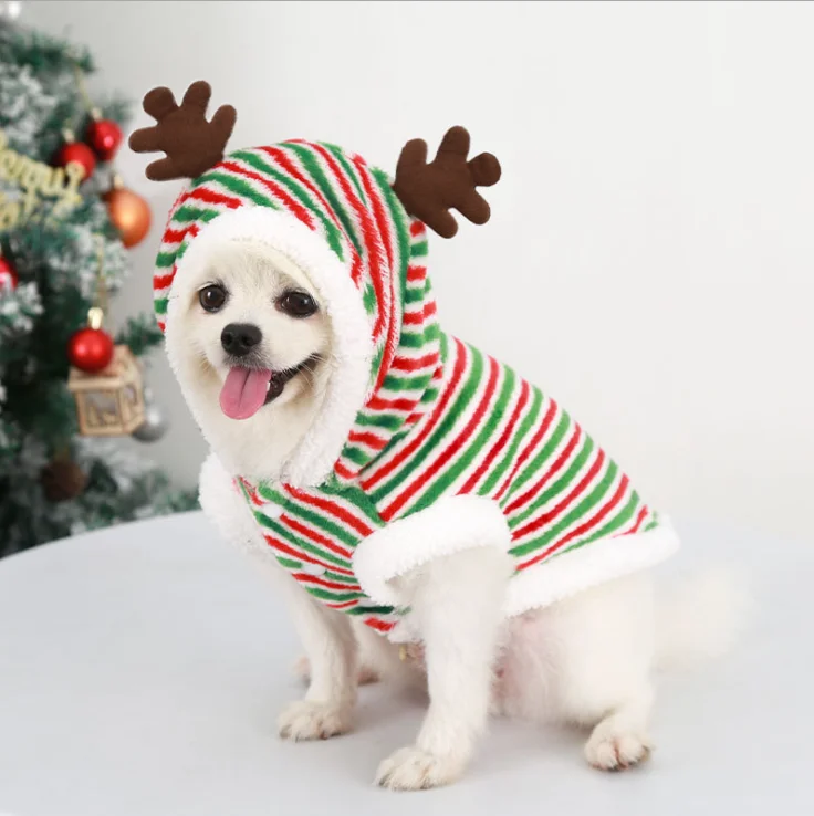 Clothes for Dog Costume Christmas Pet Dog Clothes Winter Hoodie Coat Pet clothing/dress Pet