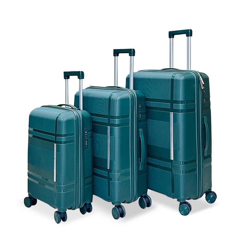 AN Spinner Luggage Rack With Secure Tags Top Case Panniers Hotel PP Plastic Baggage Set