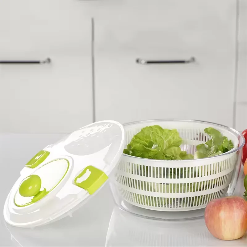 7 in 1 Multi Kitchen 4L Salad Set Kitchen manual control Large Salad Spinner Colander Kitchen  Hand Slicer  Salad  Dryer