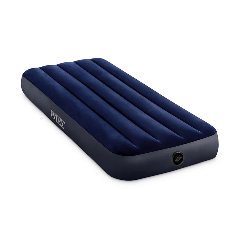 Intex 68757 Double design air bed inflatable air mattress with built-in pump inflatable rubber air mattress