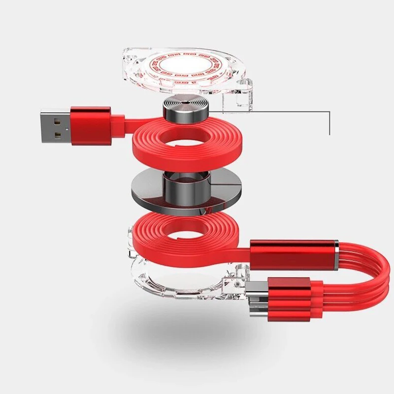 JX759 Mobile Phone Sync Data Cable 3 in 1 Micro Multi USB Charger Cable Customizable For iphone Charging Usb Cable with logo