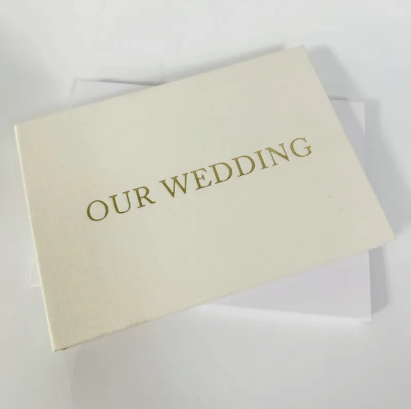 2023 Popular Luxury Digital Wedding Album With 7 Inch Lcd Screen for Wedding Invitations Linen Bound Video Brochure