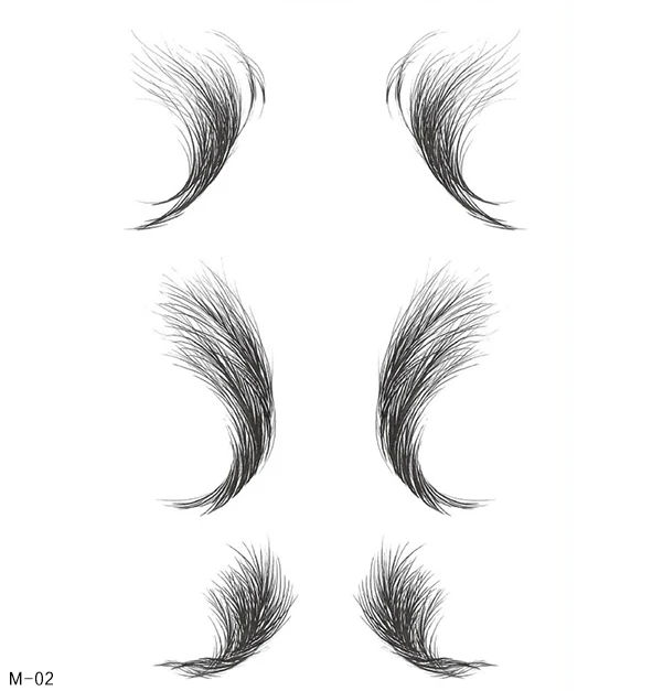 Hot sale custom temporary hair Temporary Hairline Tattoo
