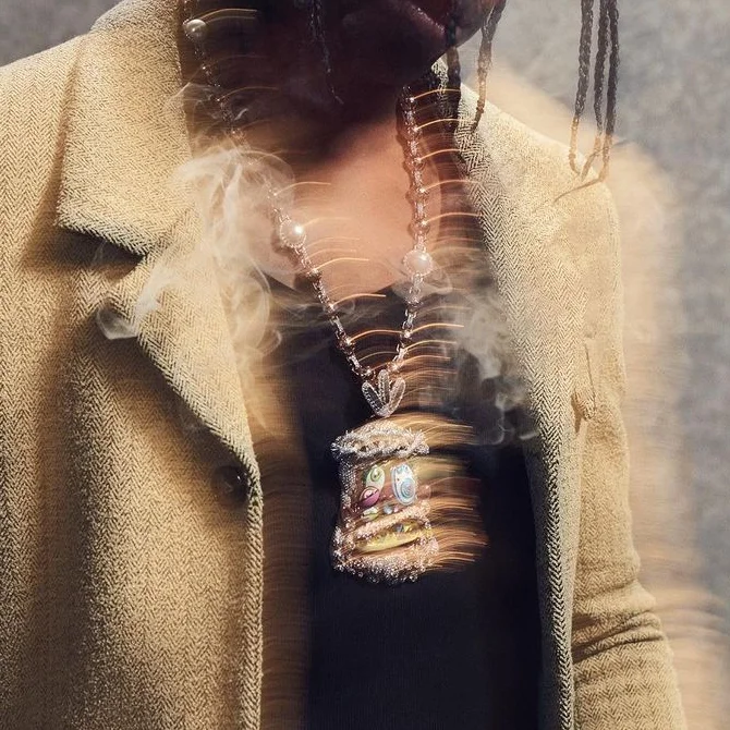 CSJY Hip Hop Jewelry Dripping Oil Gold Diamond Iced Out Happy Face Charm Pendant