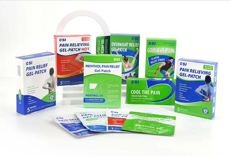 CSI Health Care Products Cooling  4 +1 Formulation for Sore Muscles Pain Relief Patch