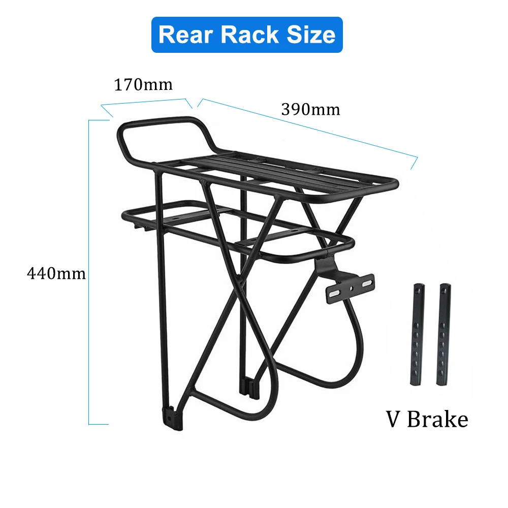 Rear Rack 36v 48v 52v 15ah Lithium Ion Battery Ebike Battery For 350w 500w 750w 1000w Electric Bike