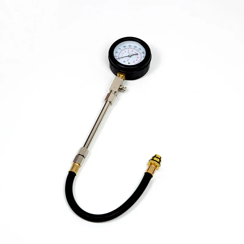 TU-20-1 Quick Cylinder Petrol Engine Pressure Gauge Tester Kit Compression Leakage Diagnostic Compressometer Tool