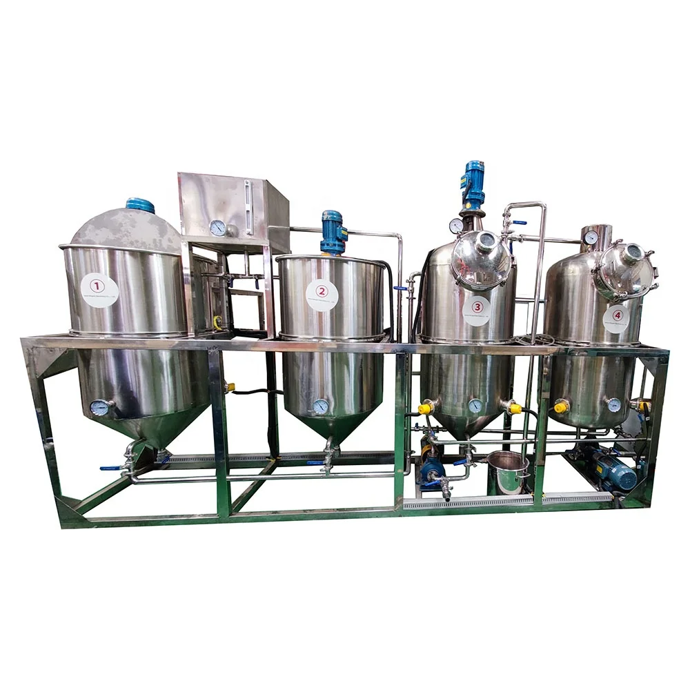modular refinery crude oil ground nut cooking oil refining machine crude oil refinery for sale