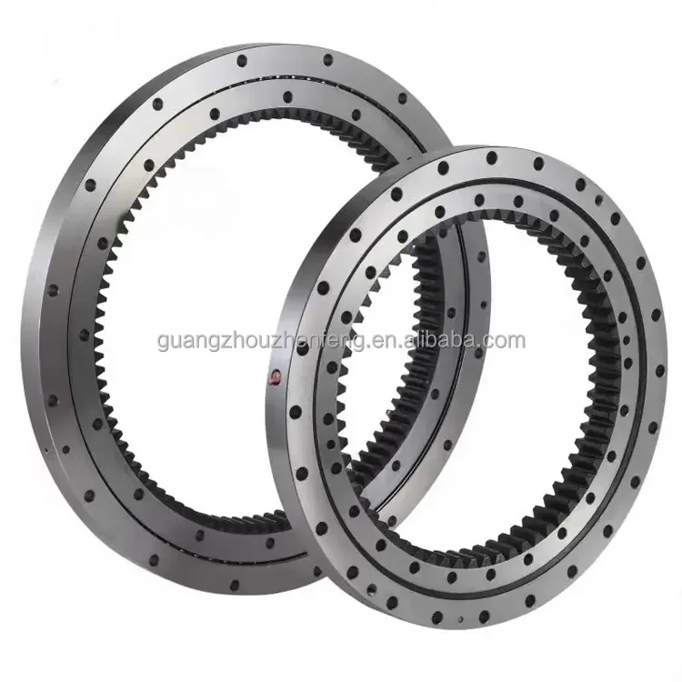 VLA200414-N 304x503.3x56mm Metric Flanged External Gear Four Point Contact Ball Bearing Excavator Turntable Slewing Ring Bearing