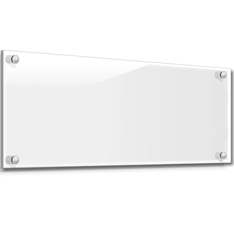 Custom Printing Clear Acrylic Sign Restroom Wall Mounted Displayed Block Building Door Hanger Office Business Sign