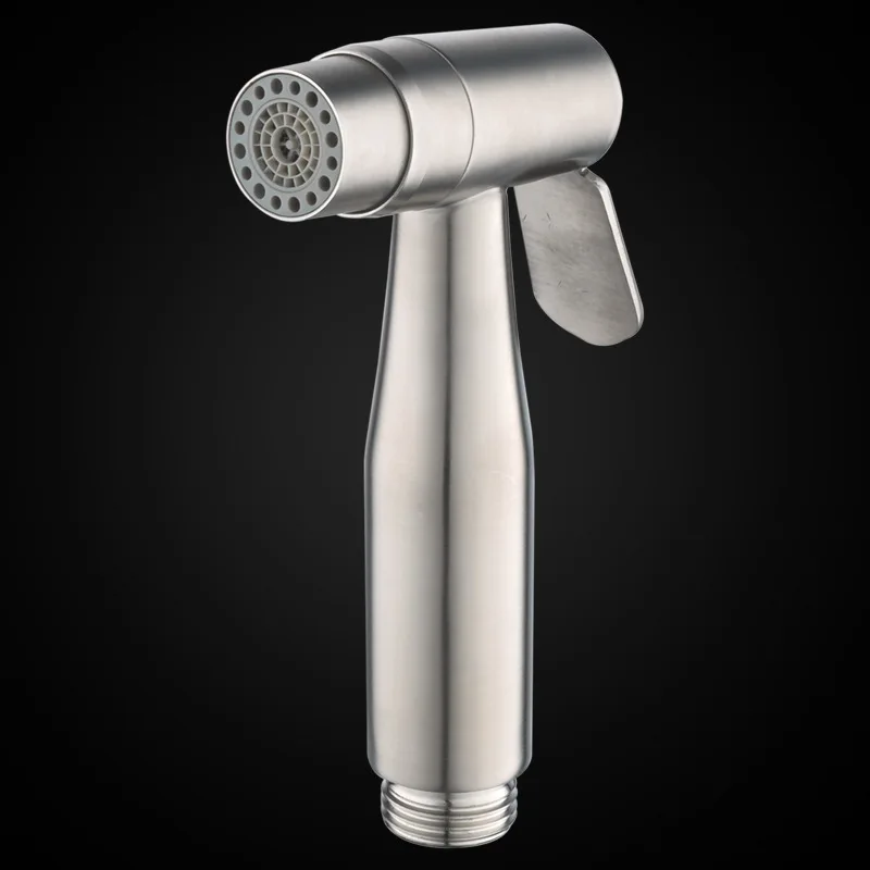 High Quality 304 Stainless Steel Bathroom Brass Toilet Couple Wall Shattaf Bidet Faucet Spray power spray gun