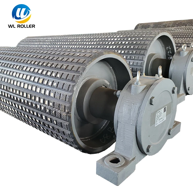 Mining Conveyor Belt Conveyor Drive Pulley Drum With Rubber & Ceramic Pulley Lagging Sheet