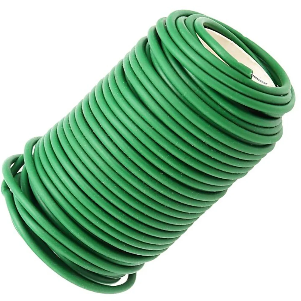 3.5mm x 20m Green Flexible Plant Tie Wire Soft Garden Twist Tie Bendy Tree Ties