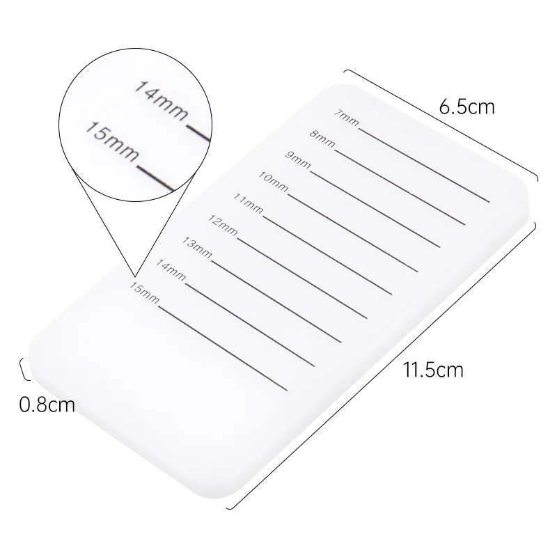 Acrylic Eyelash Board Grafting Lash Scale Plate Lash-Tray Strip Stand Thick Eyelash Extension Glue Holder