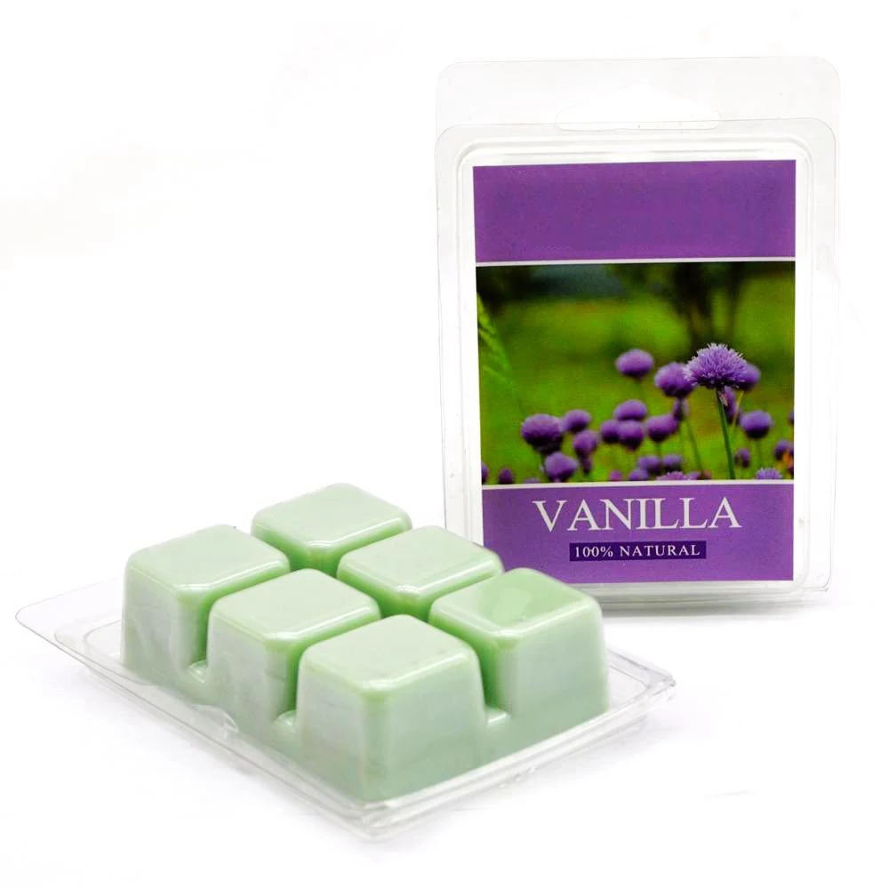 
In Stock 6 Cavity Clear Empty Plastic Wax Melt Molds Cube Clamshell Packaging 