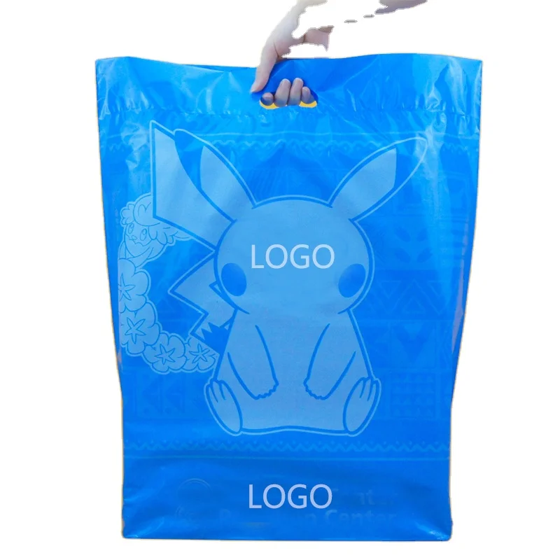 100% Globe recycled materials GRS Custom Logo Printing Supermarket Merchandise Reusable Carry die cut plastic bag