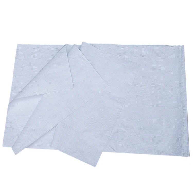 Empty 25kg 50kg Plastic Packaging PP Woven Raffia Flour Corn Maize Grain Rice Seed Feed Ppolypropylene Bag