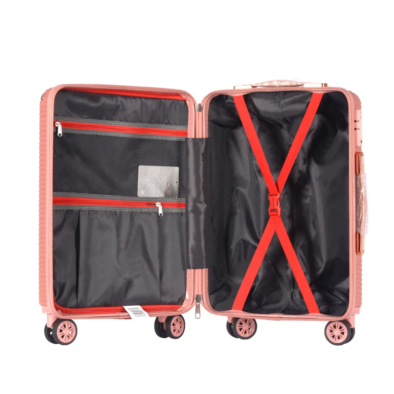 Customize Travel Trolley Case ABS Hardshell Carry On Suitcase with Spinner Wheels Cheap Luggage Sets