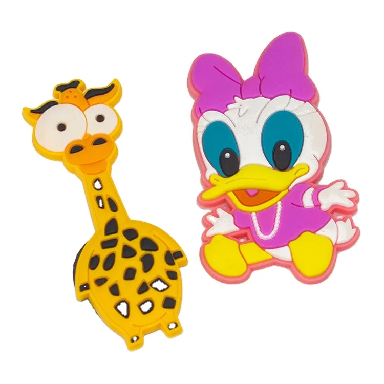 Custom Design Promotional 3D Fridge Magnets Animals  Cartoon Logo Soft Pvc Rubber Fridge Magnets For Home Decor And Toys