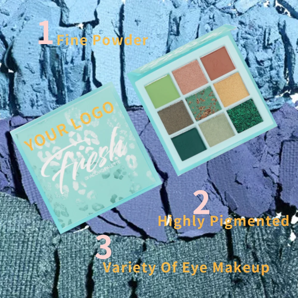 1402 High Pigment Vegan Makeup Eyeshadow Palette Custom Private Label packaging custom Glitter eyeshadow palette Waterproof 1402