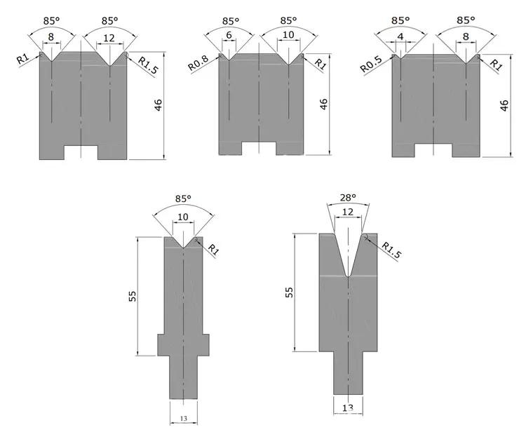 China Best Hydraulic Sheet Metal Forming Press Brake Multi-v Bottom Block Bending Die