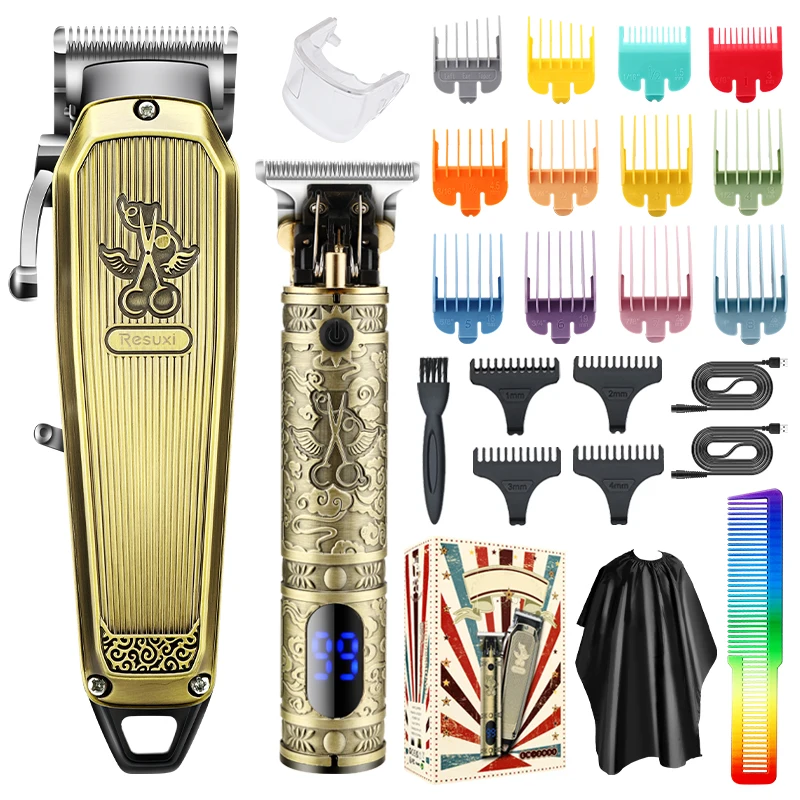 Suttik LM-2031 New Model hair trimmer set professional Zero Gapped Hair Trimmer kit metal Retro hair trimmers & clippers