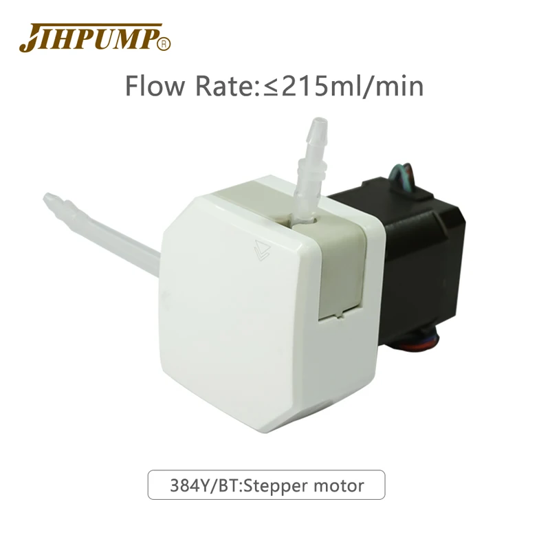 JIHPUMP 384Y High Precision 24V Low Pulse Flow Stepper Motor Peristaltic Pump for Medical Dental Implant Machine