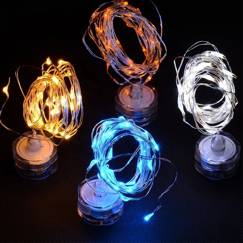 LED  Button Battery Operated Decoration Christmas Festival Party Fairy Copper Wire String Light