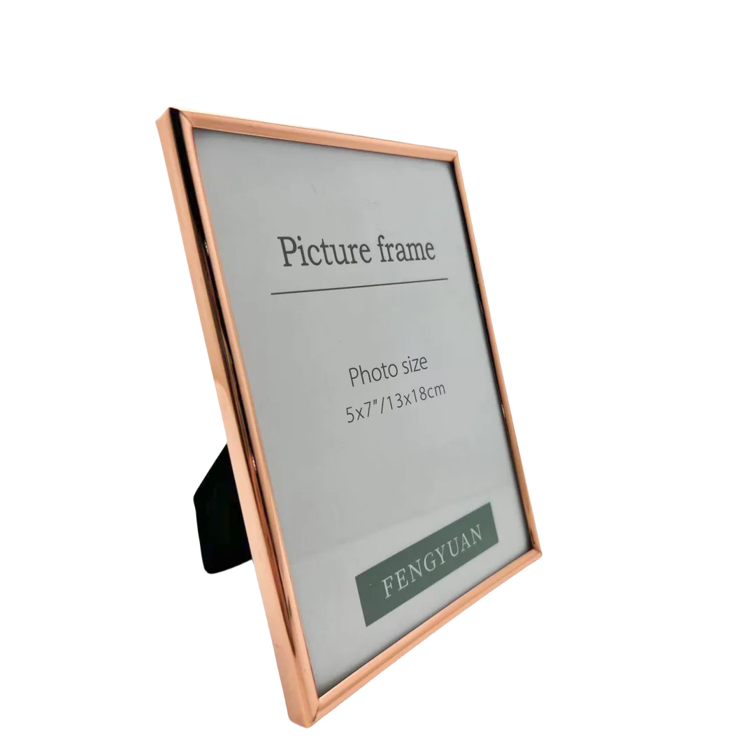 Metal Photo Picture Frame Aluminum Alloy with Glass or Plexiglass 4 Color 4x6 5x7 8X10 11X14 Inch Rose gold Silver Black Gold
