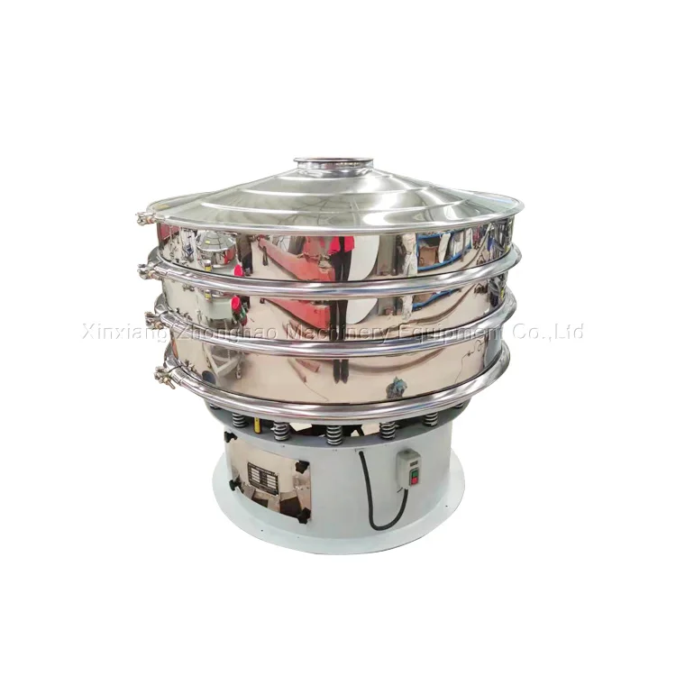 Dry Powder Circular Sieve Shaker Machine Rotary Vibrating Screen for Food Spice Powder Sieving